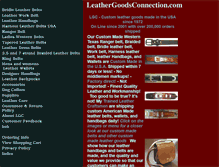 Tablet Screenshot of leathergoodsconnection.com